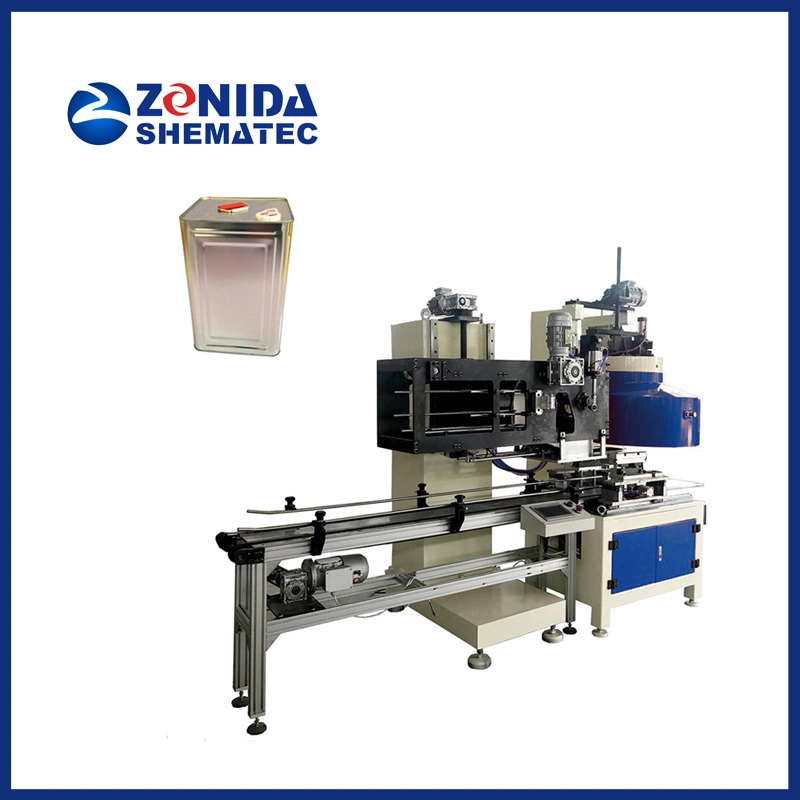 Automatic Square Oil/ Paint Tin Can Body Making Combiner Machine (Expanding-Flanging-Seaming)