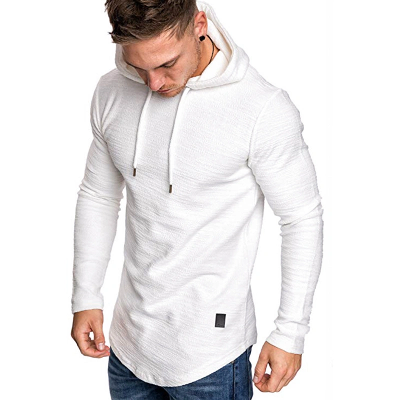 Comercio al por mayor soporte de fábrica propia de la moda de logotipo personalizado a los Hombres sudadera con capucha de algodón de bambú de entrenamiento muscular gimnasio sudaderas con capucha Top