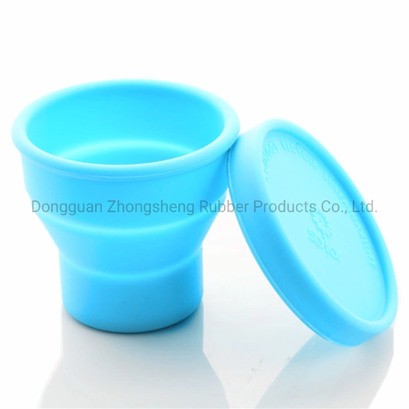 China Supplier Food Grade Heat Resistant Easy Take Silicone Foldable Cup