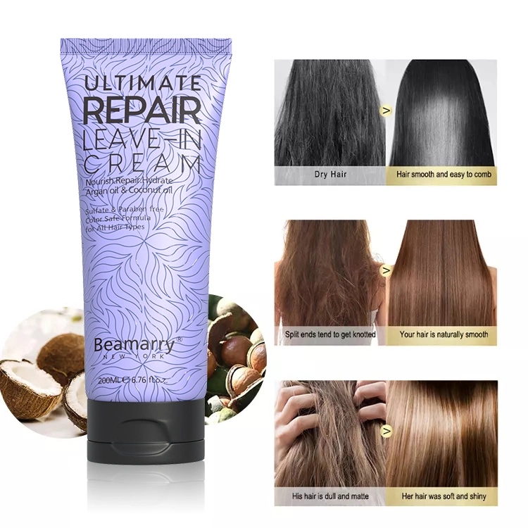 Etiqueta Privada preço de fábrica de produtos de beleza cabelo produtos para cuidados com o cabelo profissional Ultimate Reparar deixar em creme deixe de tratamento para cabelos