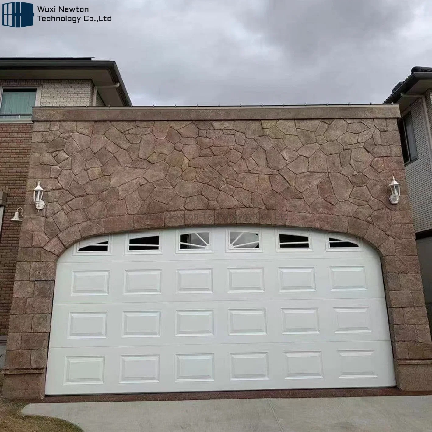 Automatic High quality/High cost performance  Remote Control Sectional Steel Garage Doors