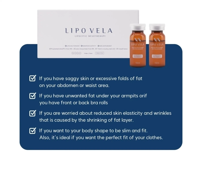 Best Lipovela (Lipolytic Mesotherapy) Lipolytic Solutiofat Dissolving Kabelline Lipo Lab V-Line Aquelyx Cincelar Belkyra Venus 6D Slim 6D Lemonbottle