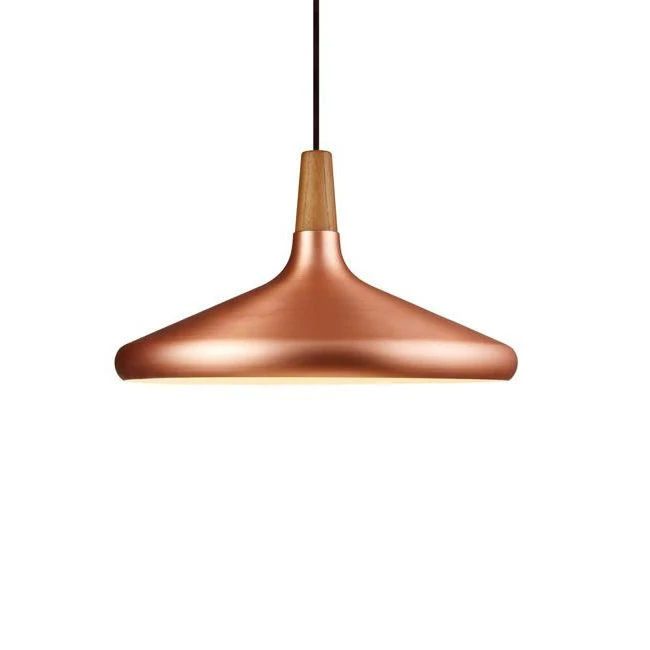 Wood Aluminium Copper Color LED Color LED Light Source Eourpean Dacorative Pendant