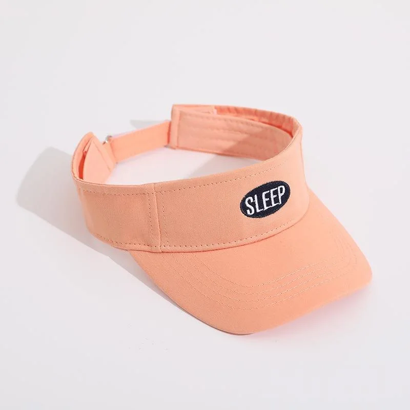 New Fashion Embroidery Patch Visor Cap Outdoor Kids Visor Beach Adjustable Sun Cap Visor Hat