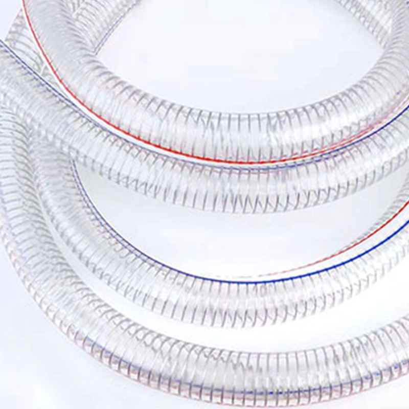 Production of Customizable Clear PVC Steel Wire Reinforced Suction Hose