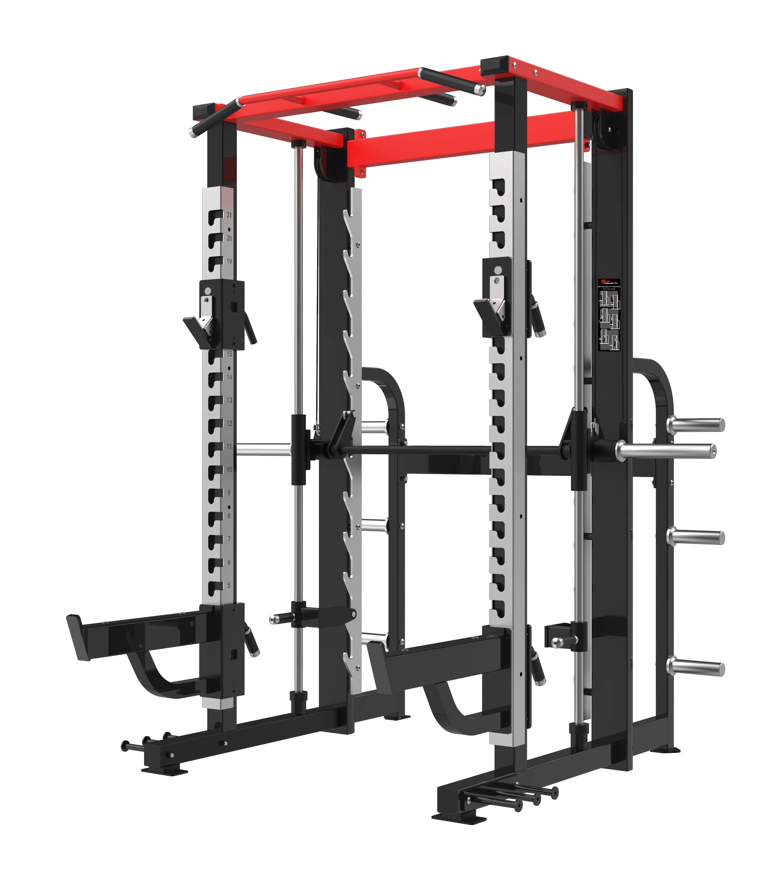2023 IFBB Champion Realleader Gym Fitness Equipment-Smith Maschine mit Power Rack