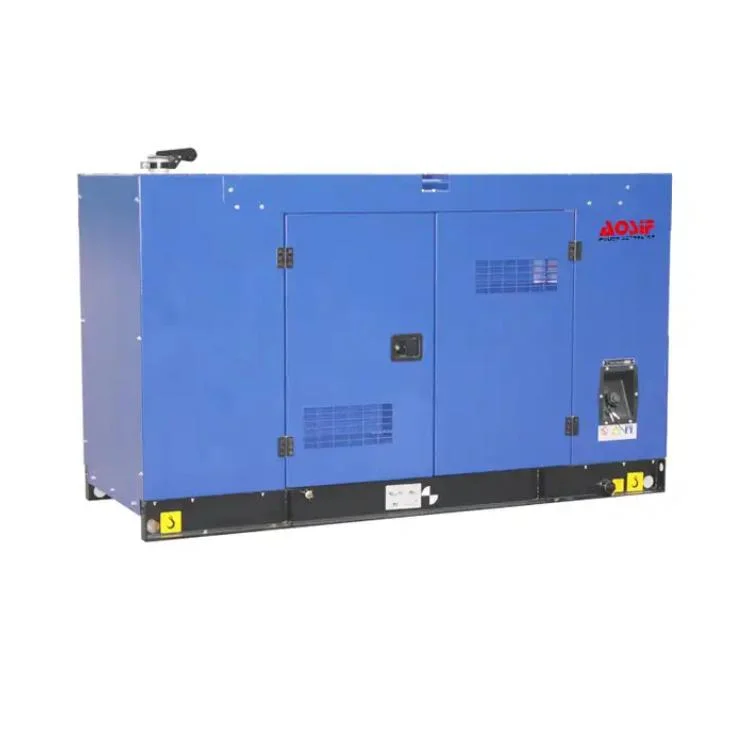 Aosif 100kVA Super Silent Dieselgenerator 3 Phase geschlossen Super Schalldichter Rahmen-Dieselgenerator, angetrieben von Cumminss Engine