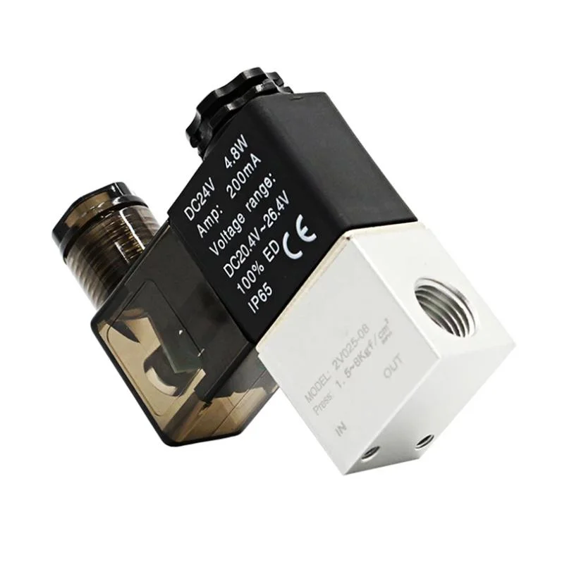 2V025-06 Válvula solenoide neumática eléctrica Válvula magnética de aire