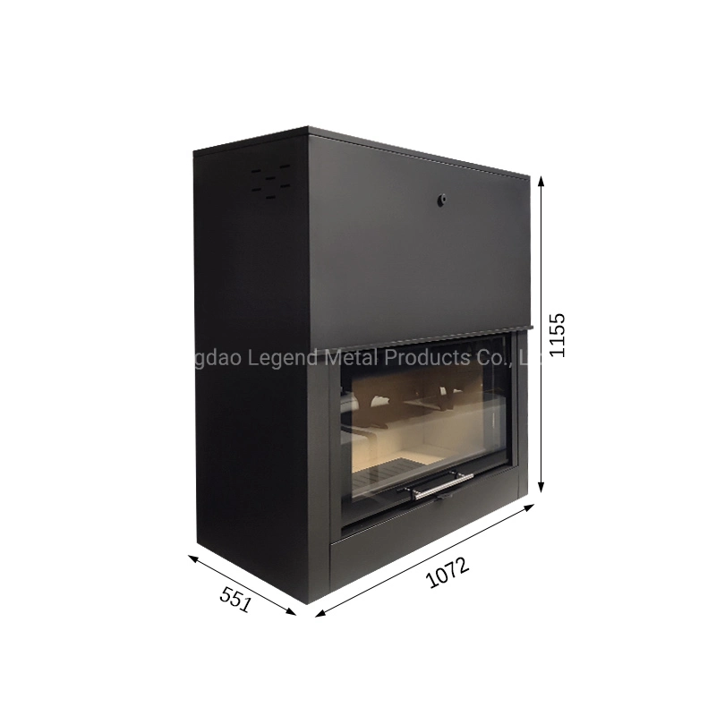 Wood Fired Stove with Electric Fan for Heating F1200L