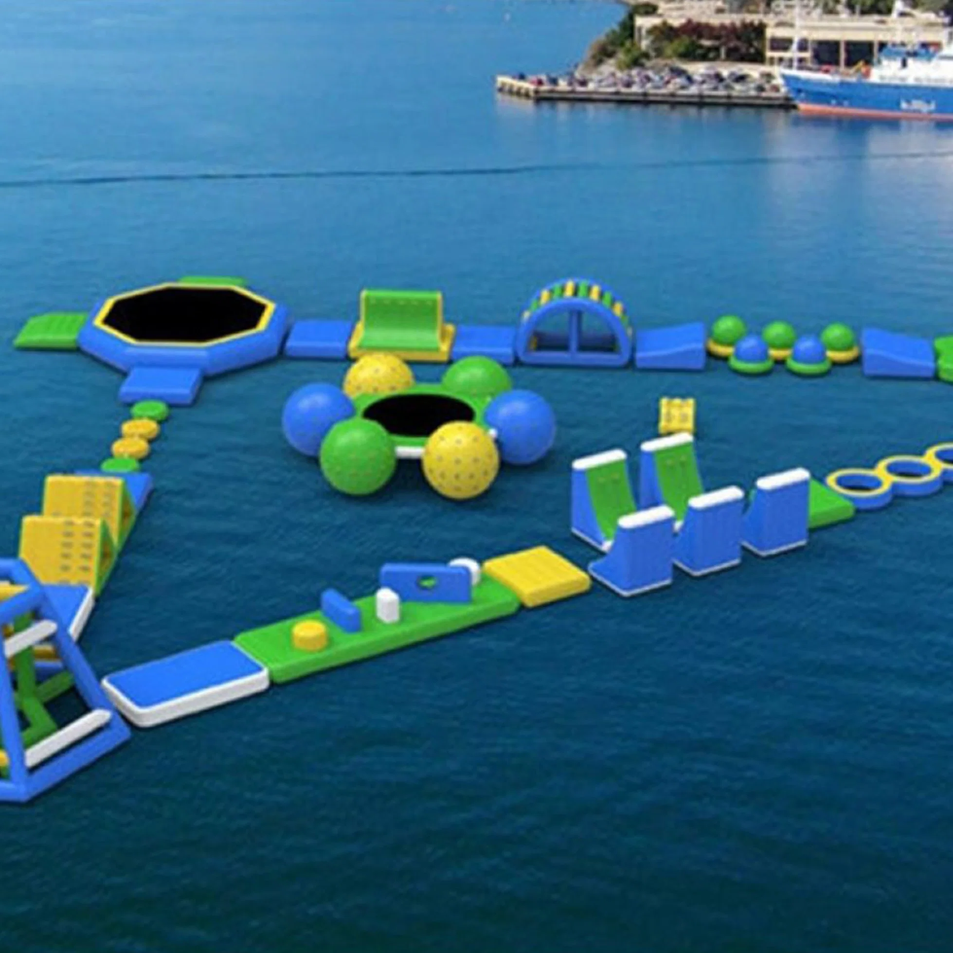 Inflatable Water Park for Kids Inflatable Floating Water Park Obstacle Parque de Diversões Course for Adult