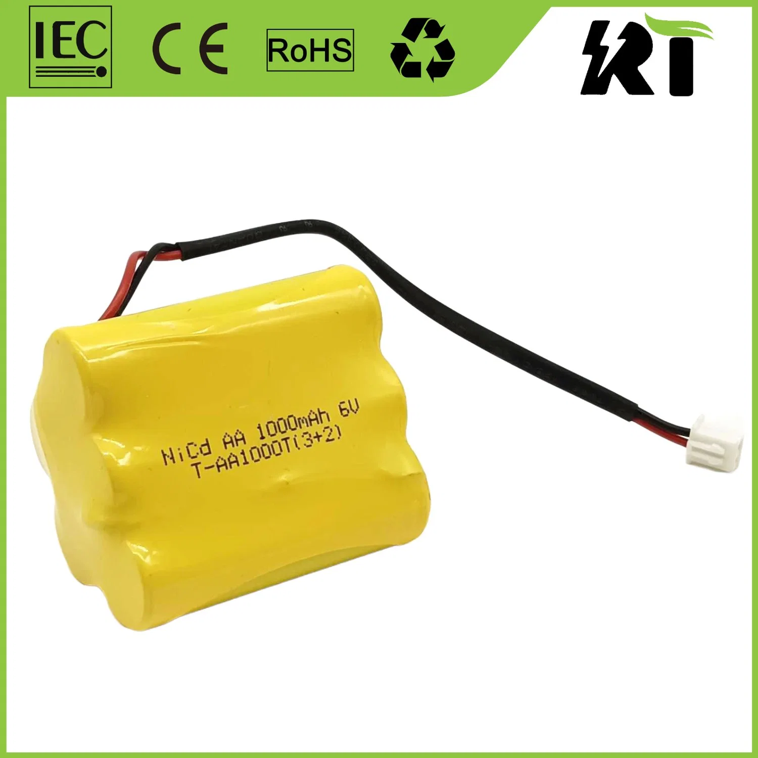 RT Großhandel AA Ni-CD zylindrisch 1,2V 1500mAh SC wiederaufladbare NiCd Batterie 1,2V für RC Electronic Power Toys