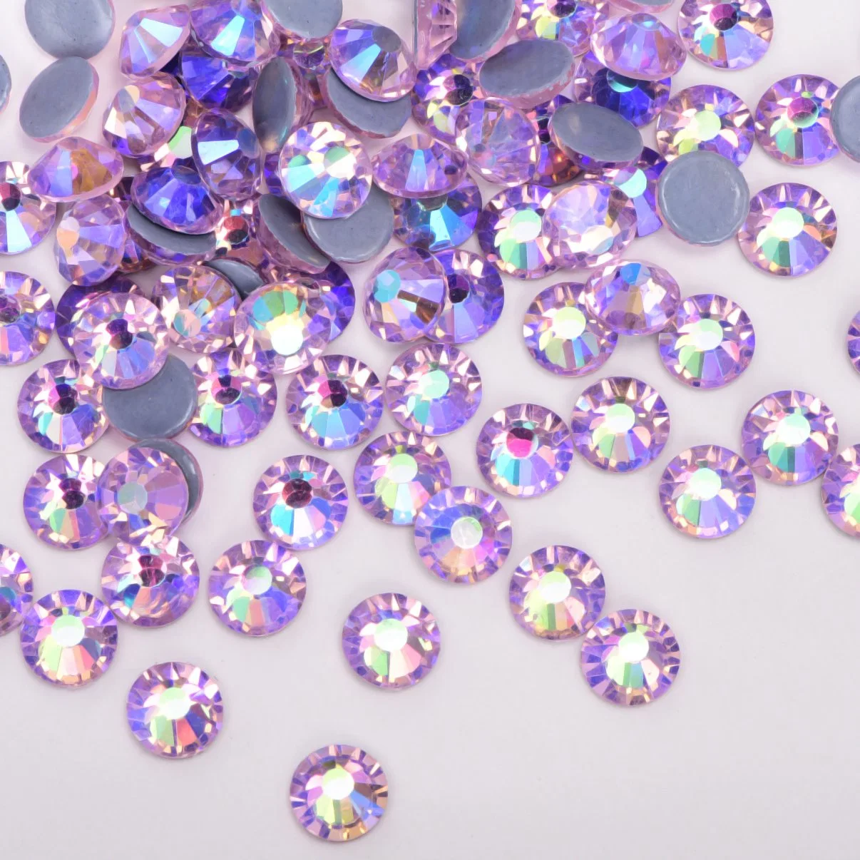 Wholesale/Supplier Crystal Hotfix rhinestones en vrac rhinestones en verre Flat Back avec Colle résistante Retour vêtements Accessoires brillant