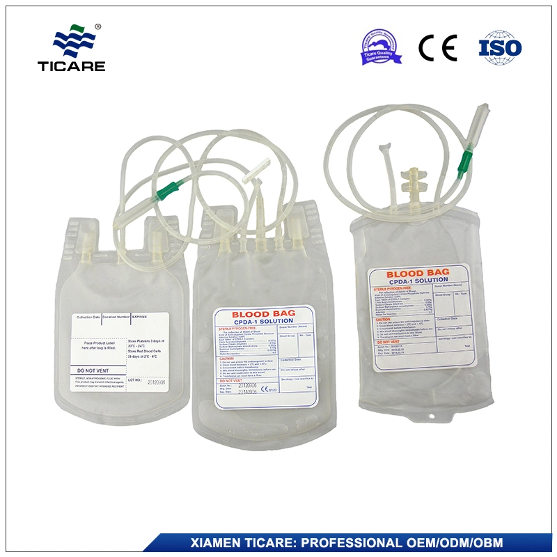 Sterile 350ml 450ml Cpda Blood Donor Storage Transfusion Donation Collection Bags