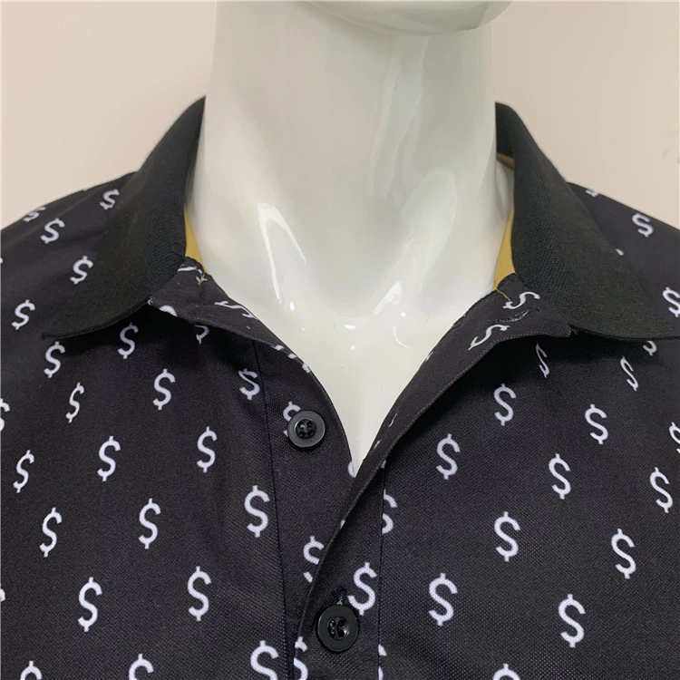 Small Quantity Available Custom Polyester Polo Shirt Money Designed Polo Shirt