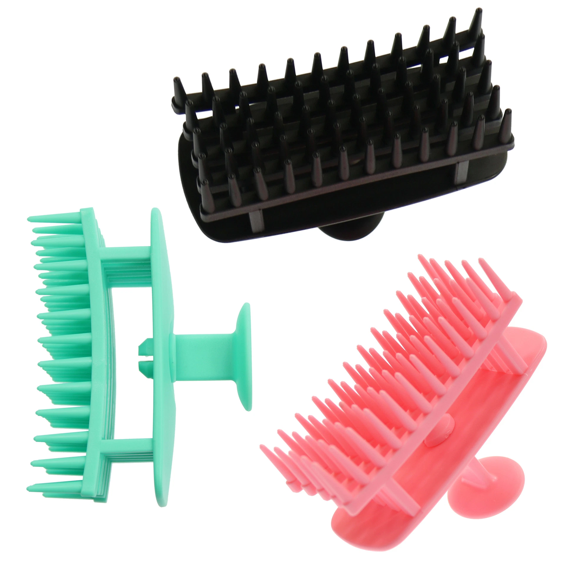 Silicone Shampoo Scalp Shower Brush Hair Massage with Soft Hair Cleaning