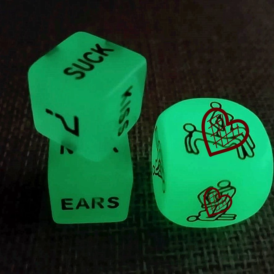 Glowing16mm Adult Family Funny Game Love Sex Dice Games Price