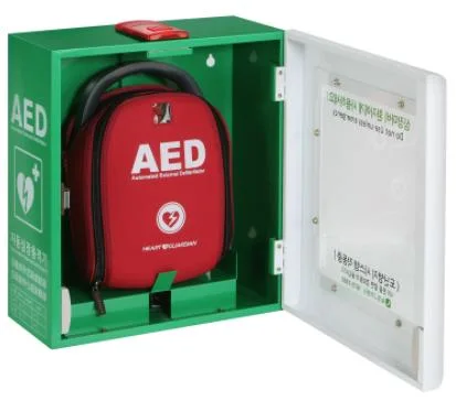 Caja de DEA externa personalizada para hospitales portátil Desfibrilador médico/Monitor AED Cabinet