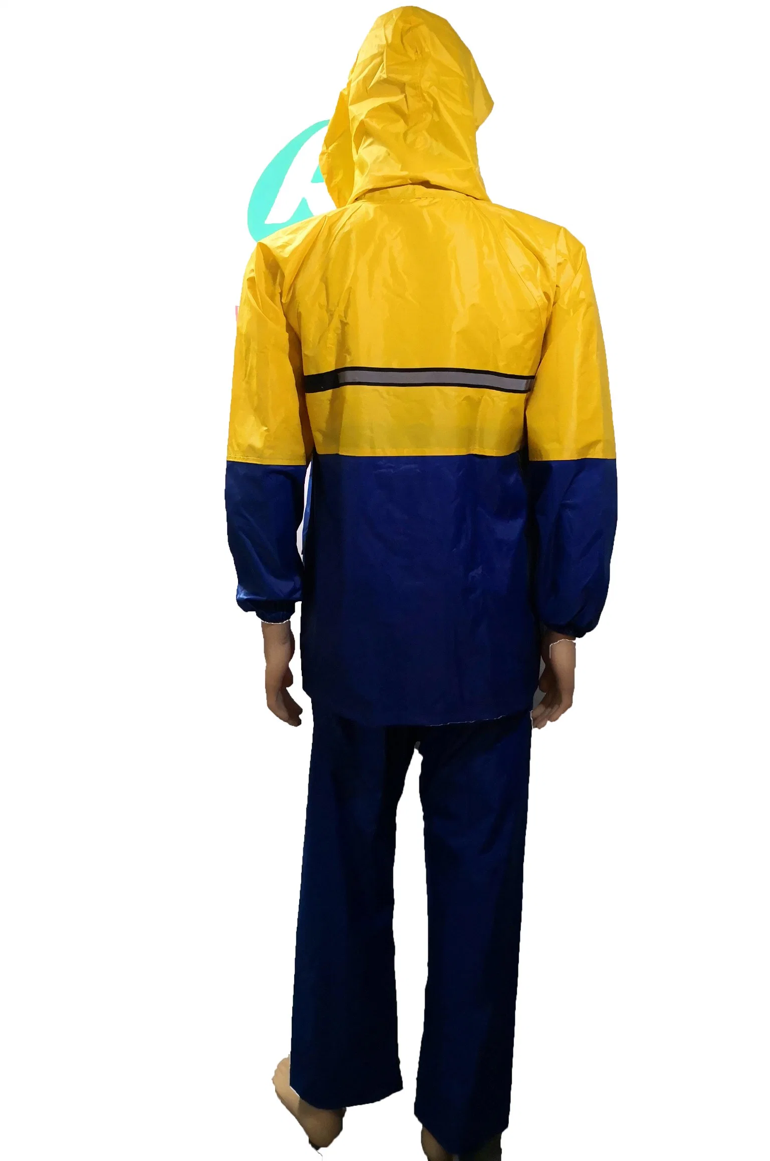 Outdoor Waterproof Rain Jacket with Reflective Tape