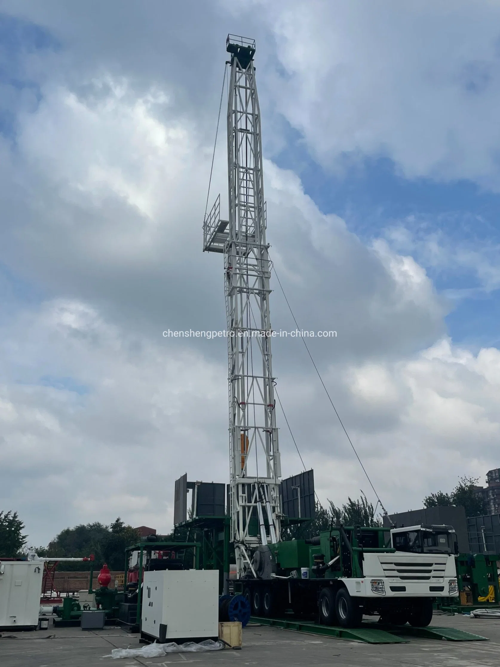 to Azerbaijan Middle Asia 110t Xj550HP/Zj15/1500m Land Oil Drilling and Workover Rig Truck Mounted Drilling Rig