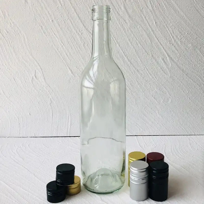 Hot Sale 500ml Lead-Free Soda-Lime Glass Simple Smooth Whiskey Decanter Wine Decanter Bottle