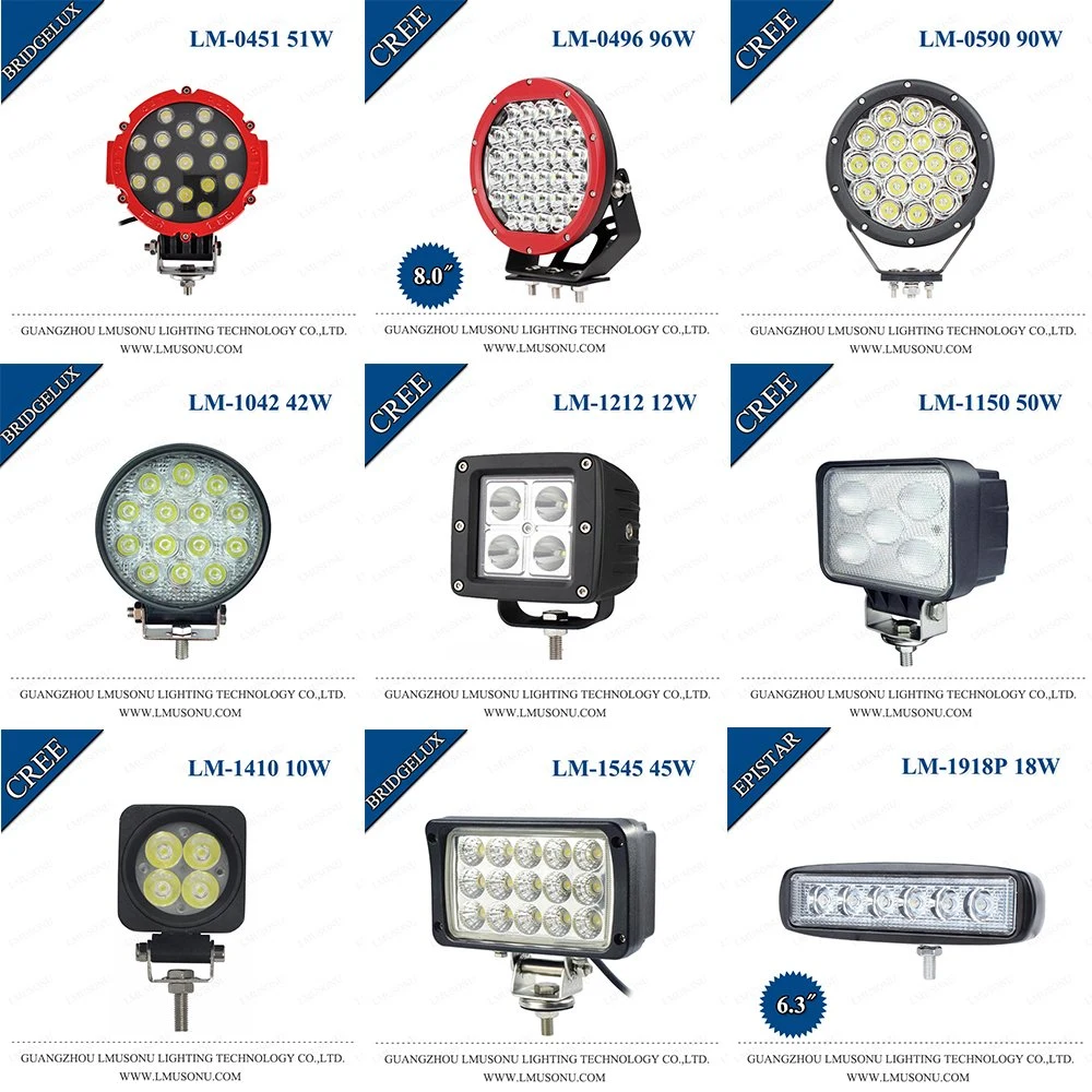 LMUSONU 15W 30W 50W 60W 70W 80W 90W CREE TRUCK LED-Anhängerleuchte für Auto Auto