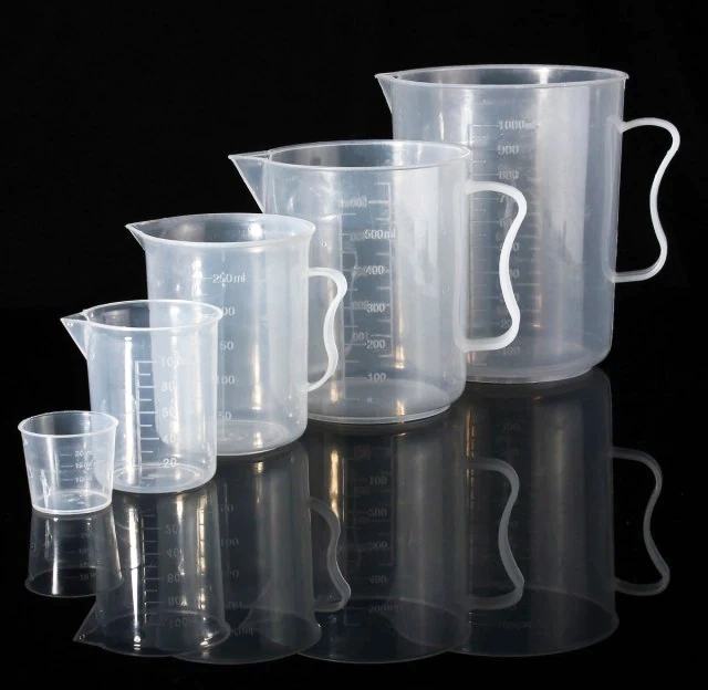 Laboratory 50ml 100ml 250ml 500ml Plastic PP Plastic Measuring Cups Beaker