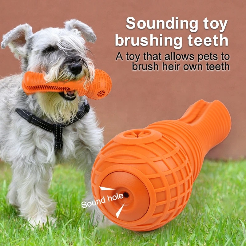 Supplier Free Sample Rubber Bite Interactive Pet Ball Chew Dog Toy