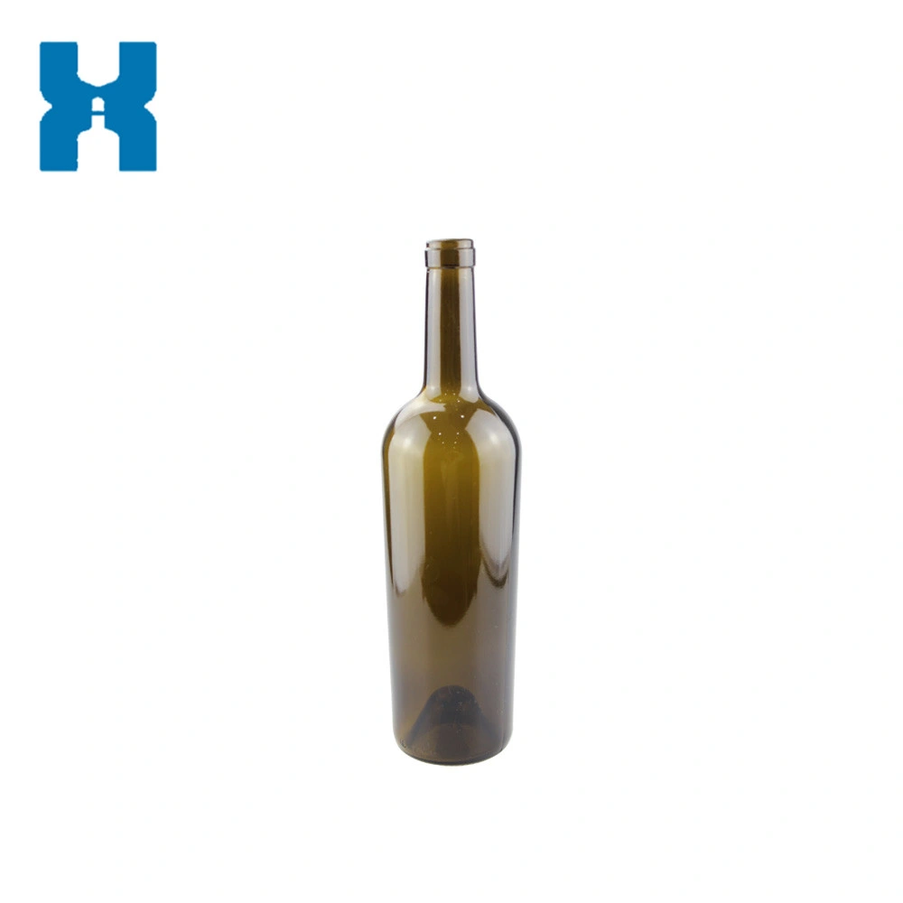 187ml 350ml 500ml 750ml Transparent Champagne Glass Bottle Red Wine Bottle with Screw Cover