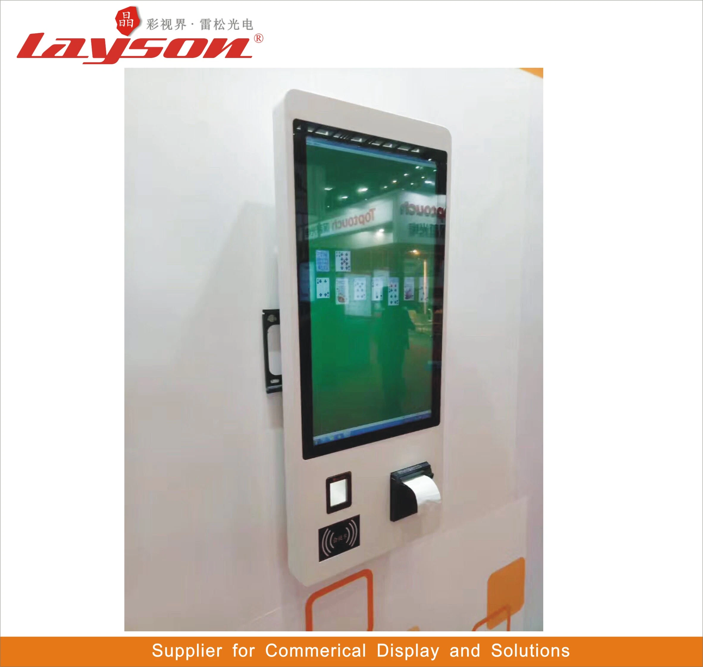 OEM de suelo de 13,3 pulgadas de pantalla LCD Digital Signage Publicidad Información de la pantalla táctil Quiosco interactivo auto Proyecto de Ley de servicio de pago con tarjeta bancaria Kiosk