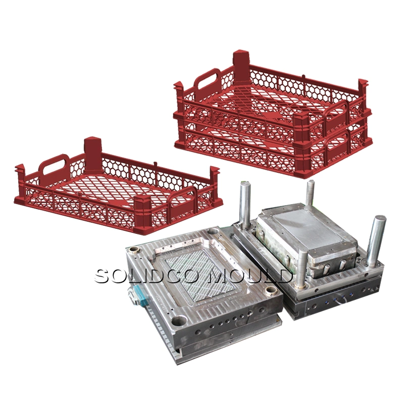 Fine Quality Factory Supply Plastic Fish Crate Injection Mould