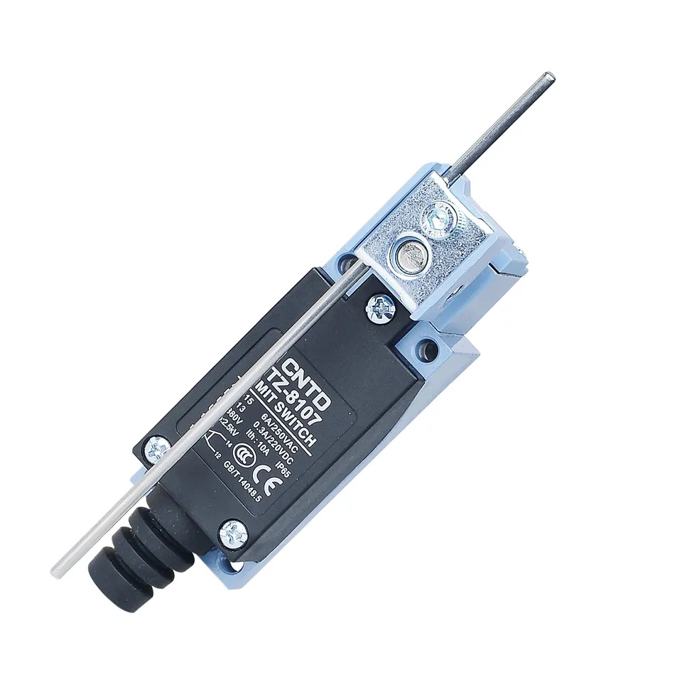 Interruptor de desplazamiento en miniatura de brazo giratorio ajustable de rodillo CNTD Tz-8108 Tz-8109 Interruptor de límite