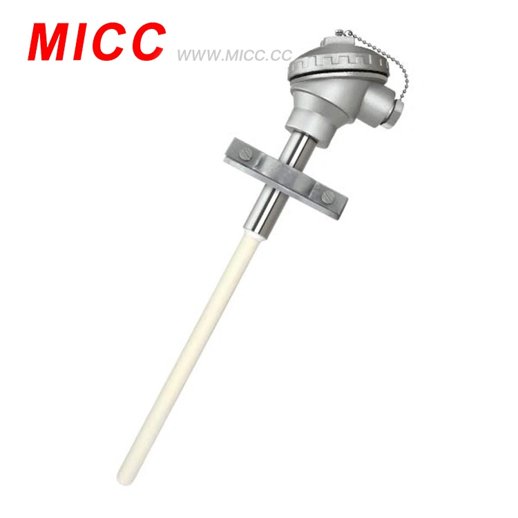 PT100 Temperature Sensor Rtd Sensor Armored Assembly Thermocouple with Ceramic Protection Tube