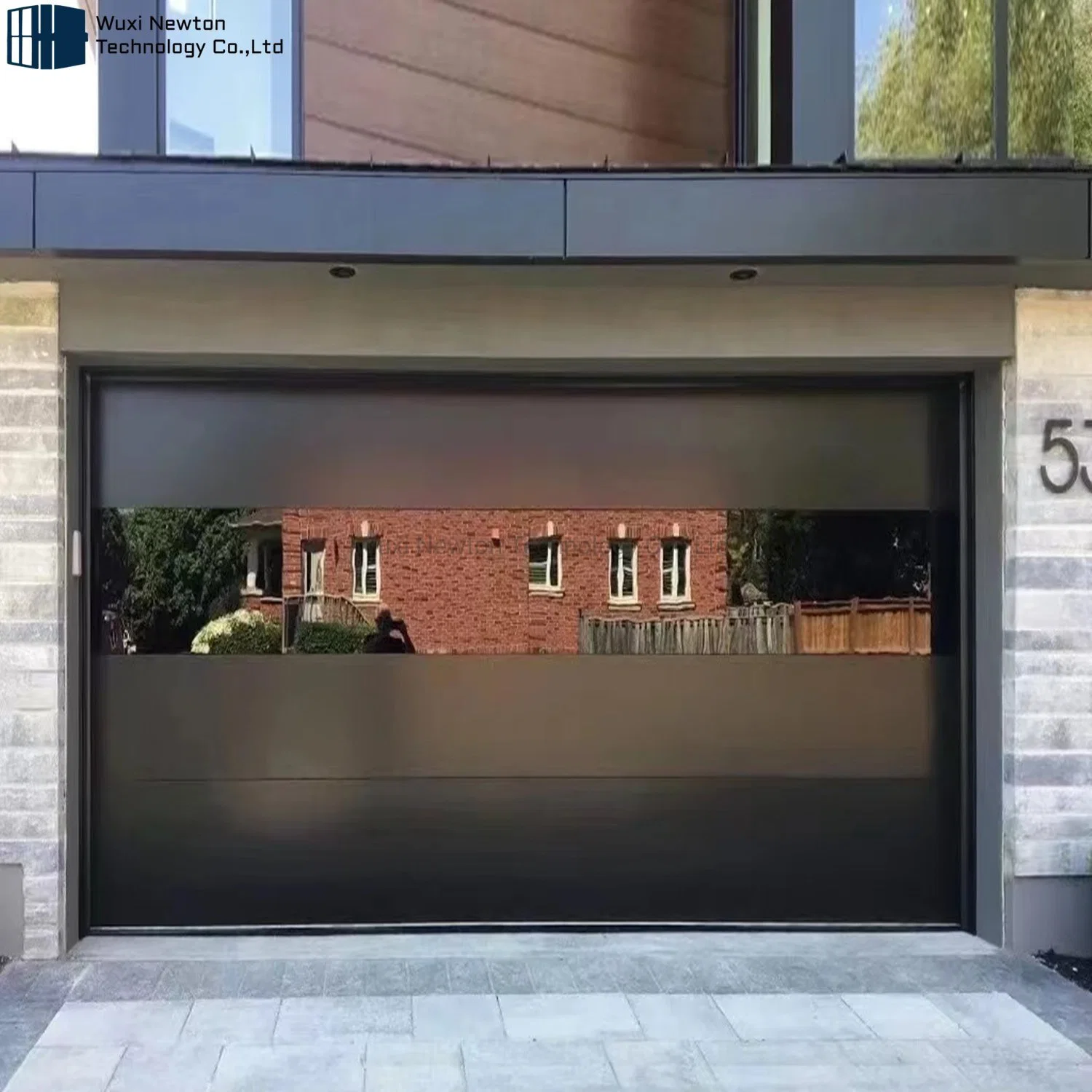 Automatic Lift Overhead Sectional Doors Pedestrian Double Car Garage Gates Residential