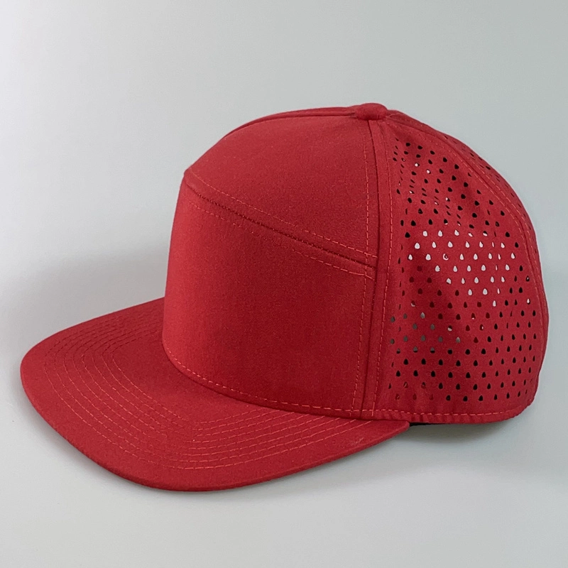 7 Panel Trucker Cap Wholesale/Supplier Blank Flat Brim Snapback Hat Cap