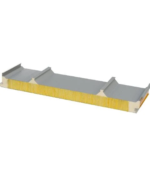 50mm 75mm 100mm Fire Resistance Insulated Rockwool Mineral Wool Roof Sandwich Panel