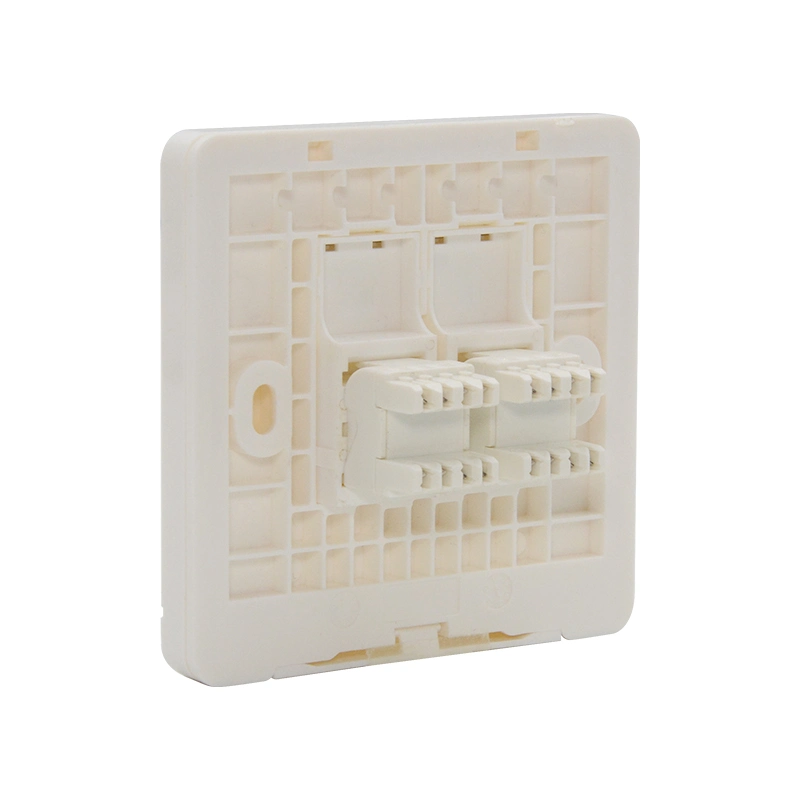 Best Selling Single Port RJ45 Cabling Network Faceplate 86*86 Type Wall Outlet