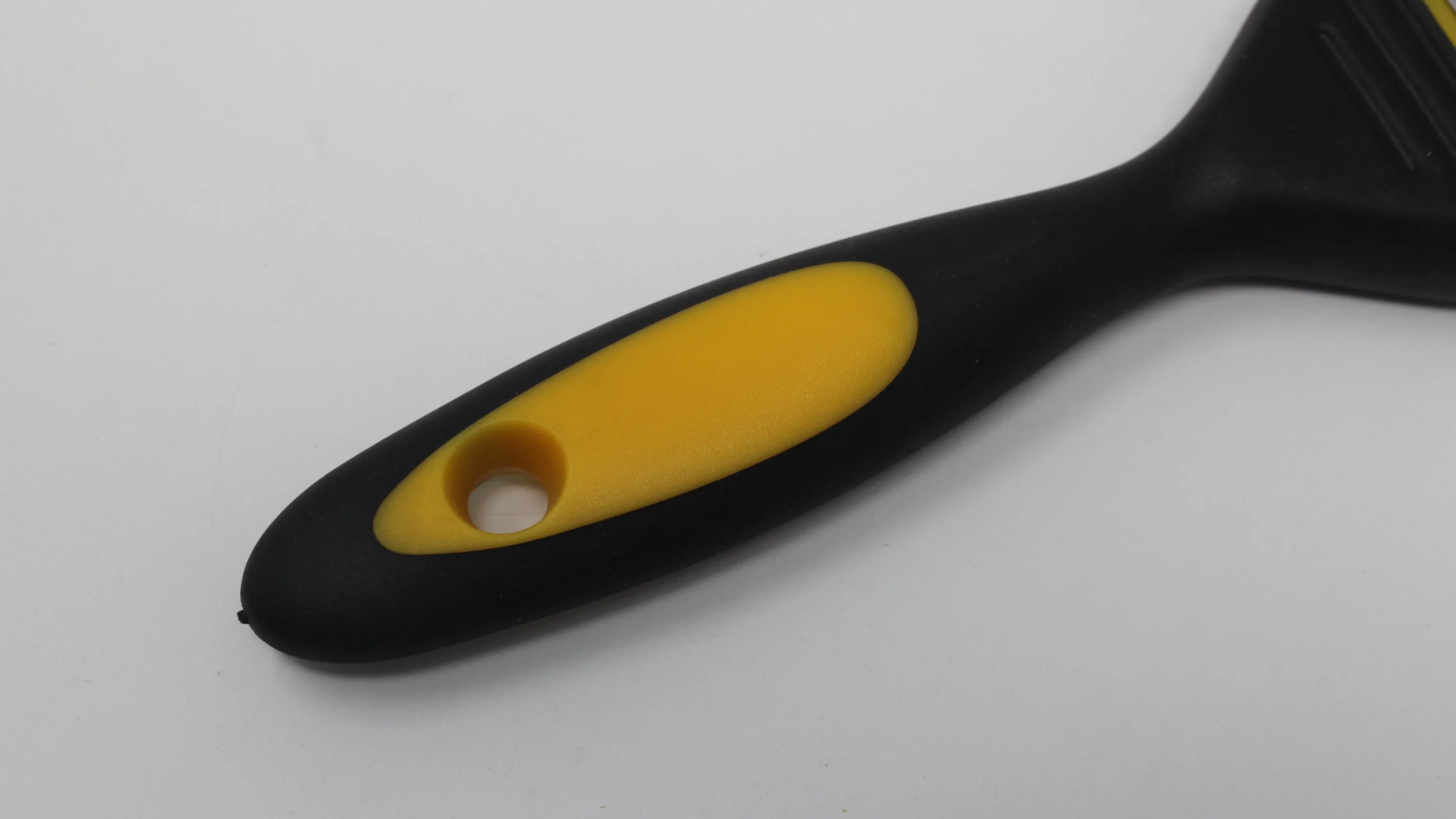 Herramientas de pintura profesional de mango de agarre suave de doble color blanco de Bristle Conjunto de pinceles Mango de goma