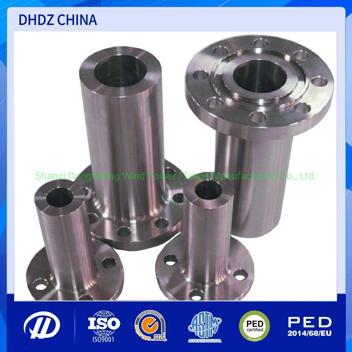 SS316L Pipe Connecting Flange Steel Flange Lwn Long Welding Neck Flanges Nozzle Joint