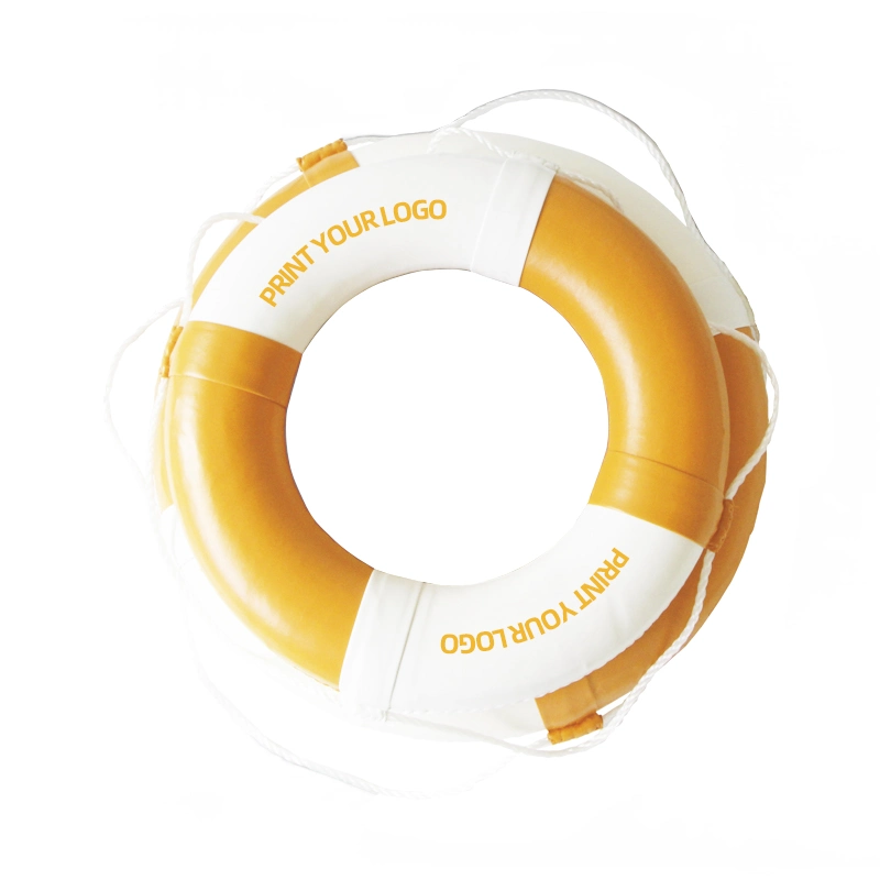 Comfortable Yellow PU Life Buoys Rings Float for Kids Adult Swimming