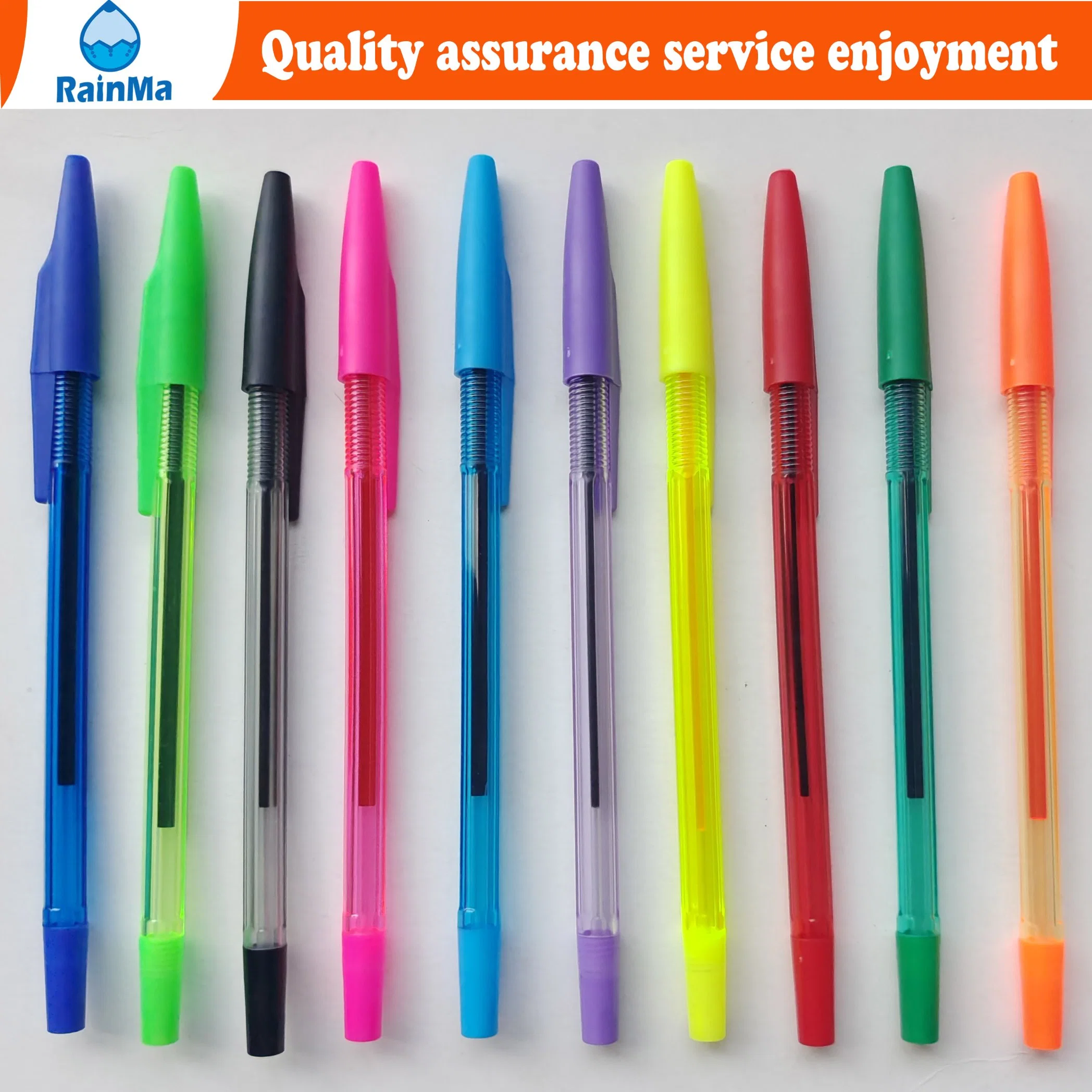 2023 New Cheapest 10PCS Neon Color Ball Pen Mexico Market