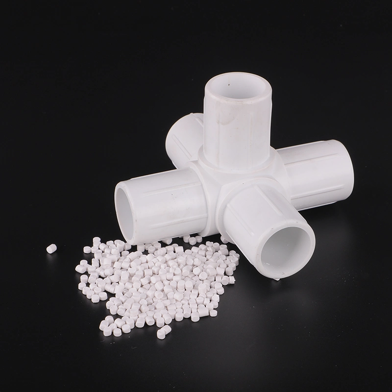 Best Quality Thin Wall Soundproof MD/HD UV Resistant Rigid Grey and White PVC Granules for Pipes Fittings