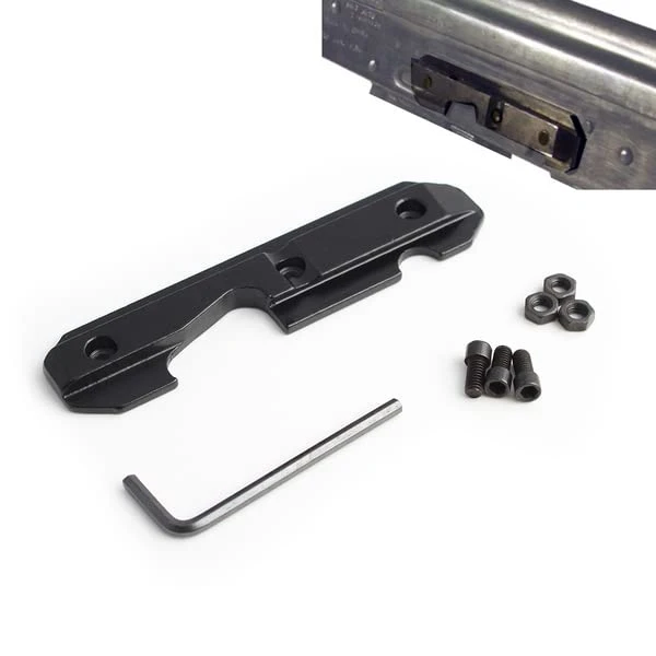 Spina Optics Steel Dovetail Side Plate for Scope Mount-Steel Side Rail