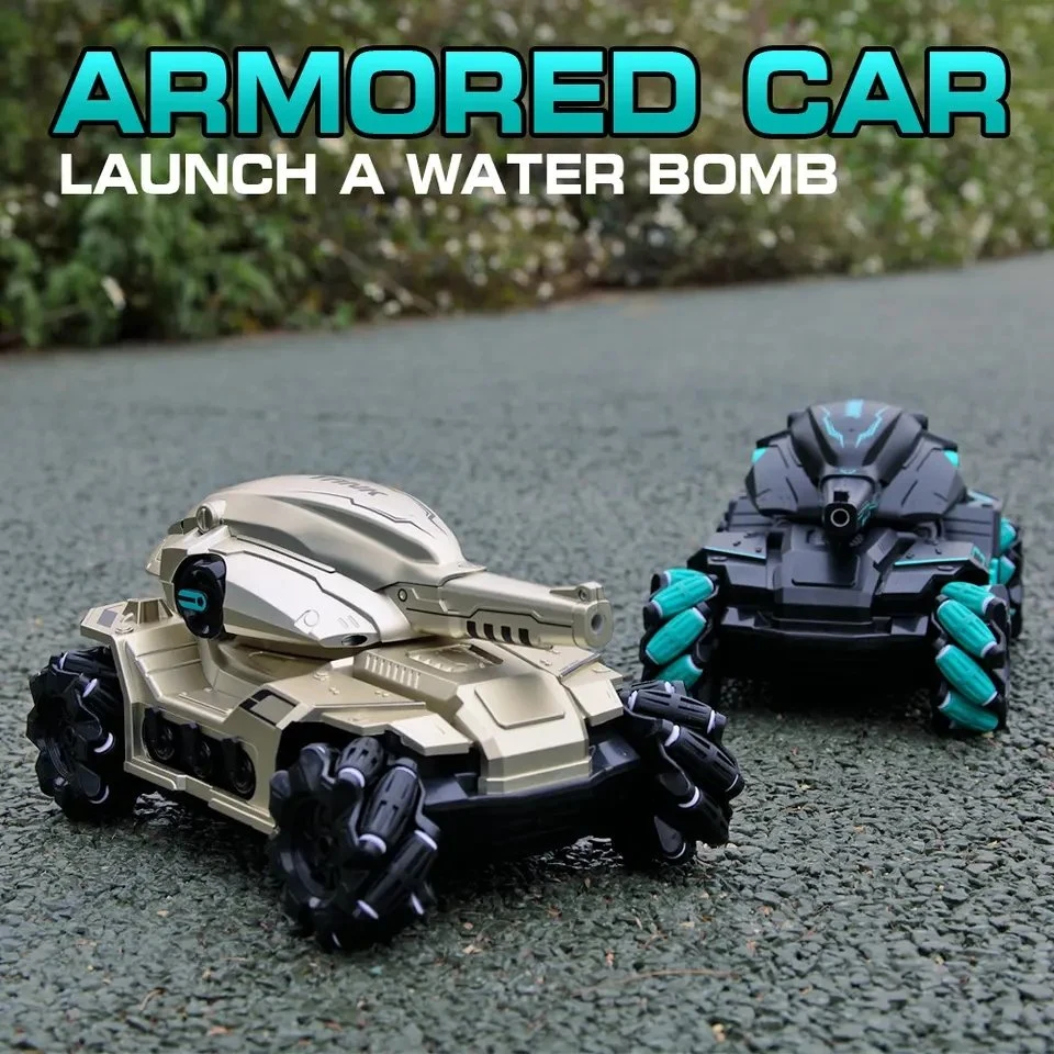 Dual Mode 2.4G Water Bomb RC Tank Car Hand Gesture Remote Control Water Bullet Stunt Car Drift Tank Vehicle Car Toy