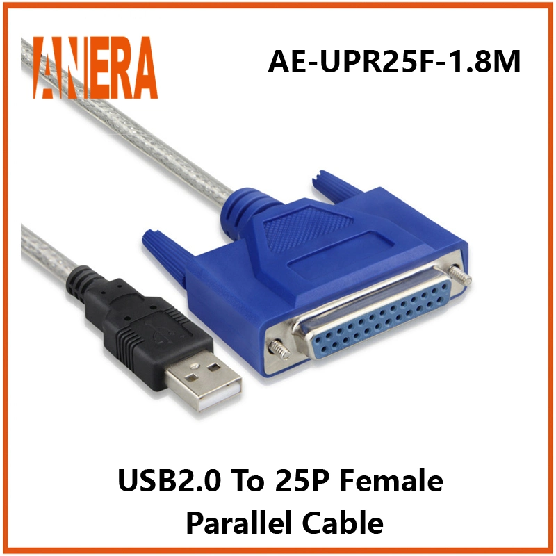 USB-Druckerkabel 1m USB auf Parallelanschlussadapter DB25 Kabel