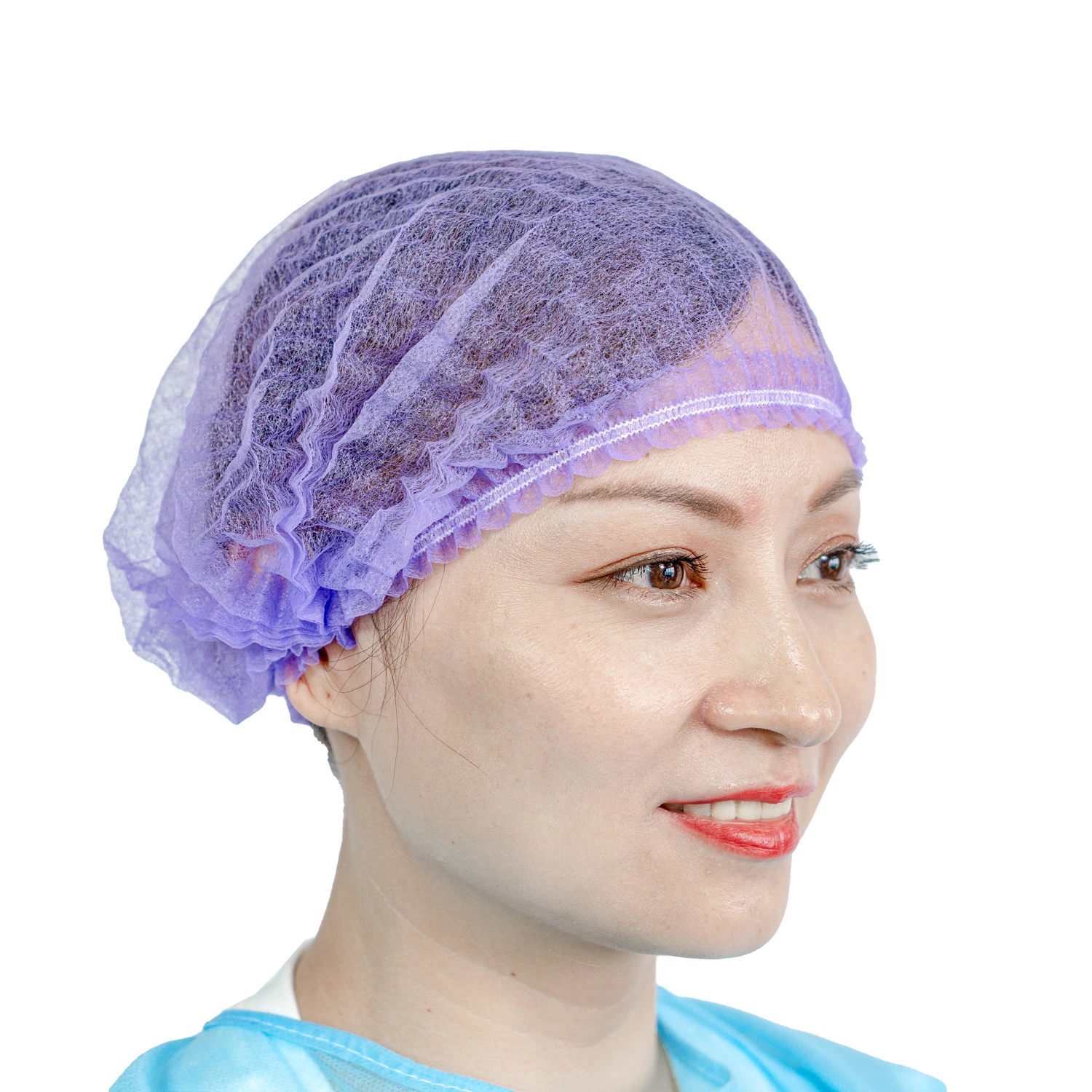 Customize Disposable Non Woven Surgical Nurses Cap Elasticity Medical Surgical Caps