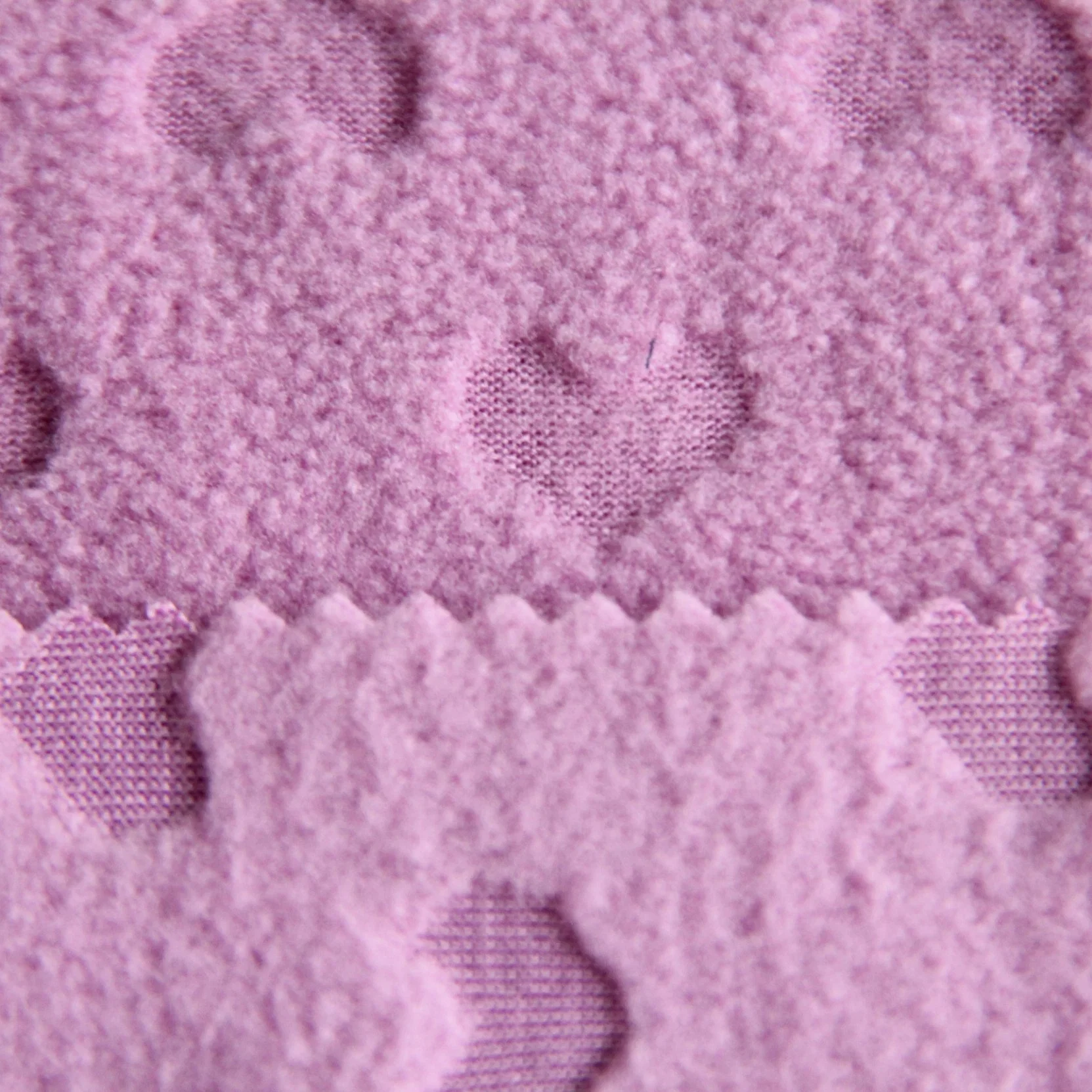 100%Polyester Plain Knitting Heart Pattern Polar Fleece Fabric 210GSM for Garment/Sportswear/Apparel