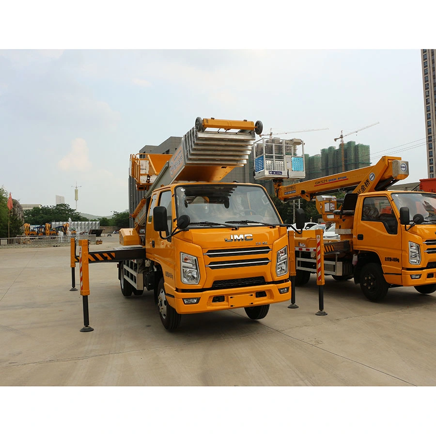 Empilhador Telescópico Construção Cherry Picker Manlift Montado na Plataforma de Elevação da Lança de antena