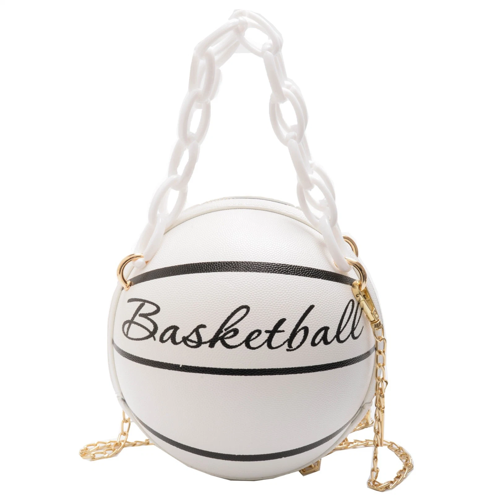 Round Shape Handbag Basket Ball Purse Basketball Bags