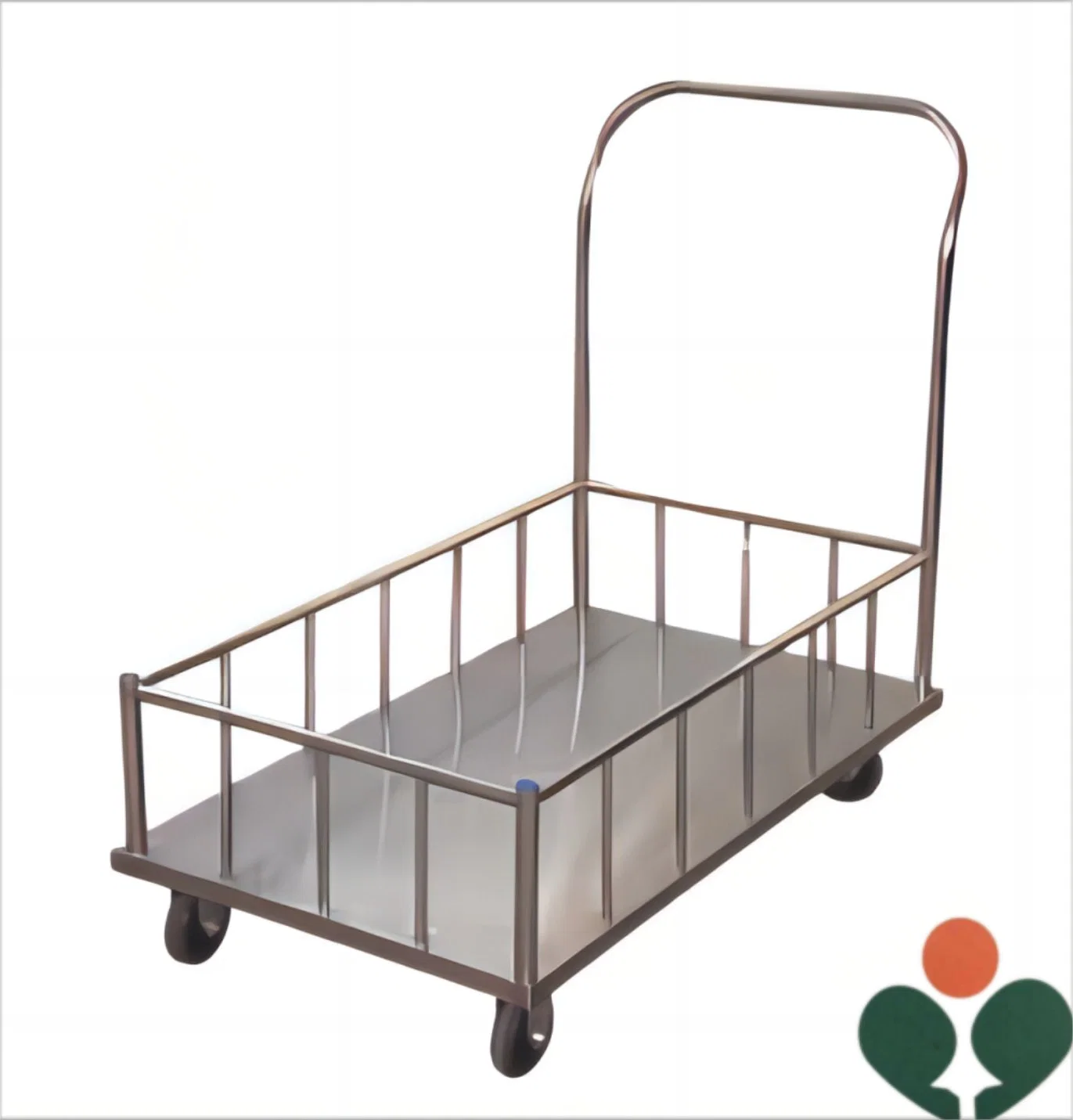 Stainless Steel Large Capacity Delivery Cart Emergency Stretcher Medical Equipment