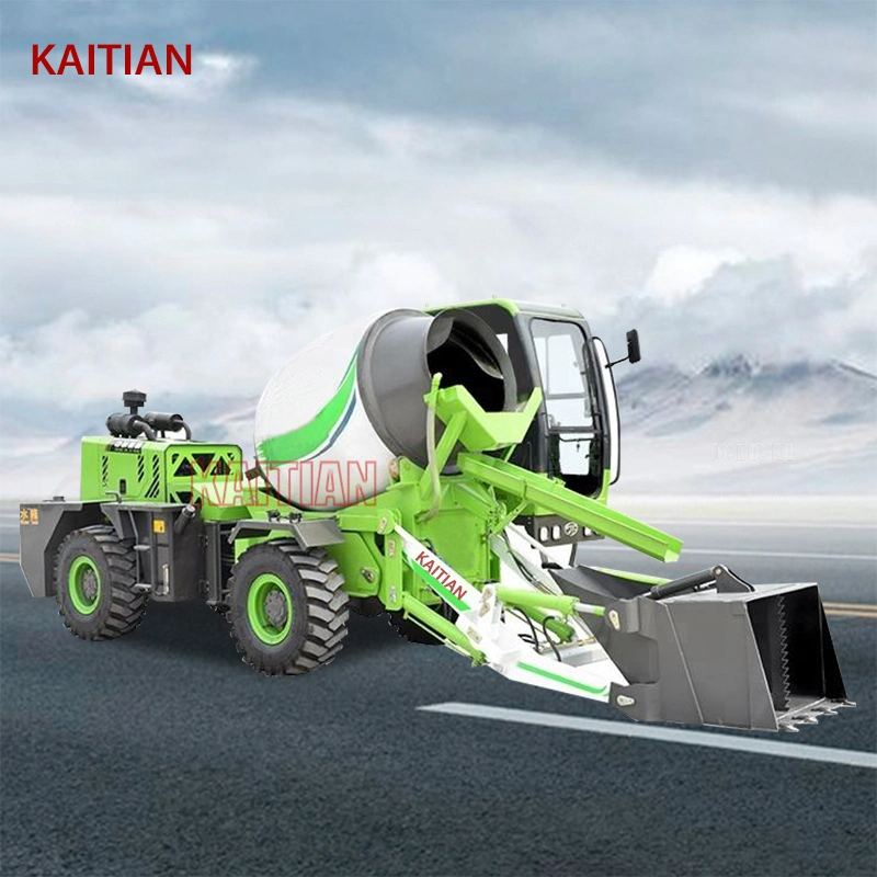 1.5 M&sup3; Small Automatic Self Loading Mixer Truck Concrete Mixer Truck with Self Loader